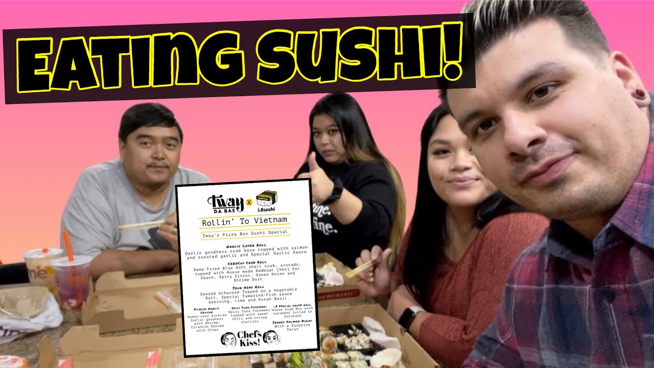SUSHI MUKBANG!! (Twaydabae & i.8sushi)