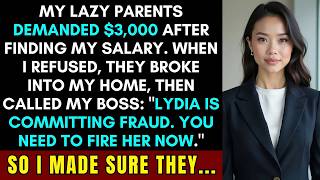 My Lazy Parents Found My Pay Stub  Instead of Congratulating Me, They Came To Demand $3,000