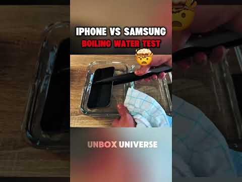 iPhone 16 Pro Max vs Samsung S25 Ultra Boiling Test – Who Survives the Heat? 🔥💧#shorts #viralvideo
