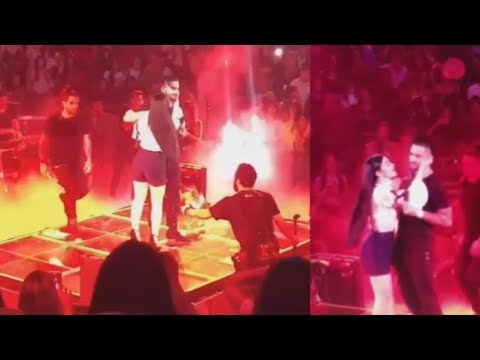 Maluma desprecia y empuja a una fan en pleno concierto en Guadalajara (21 de octubre 2017)