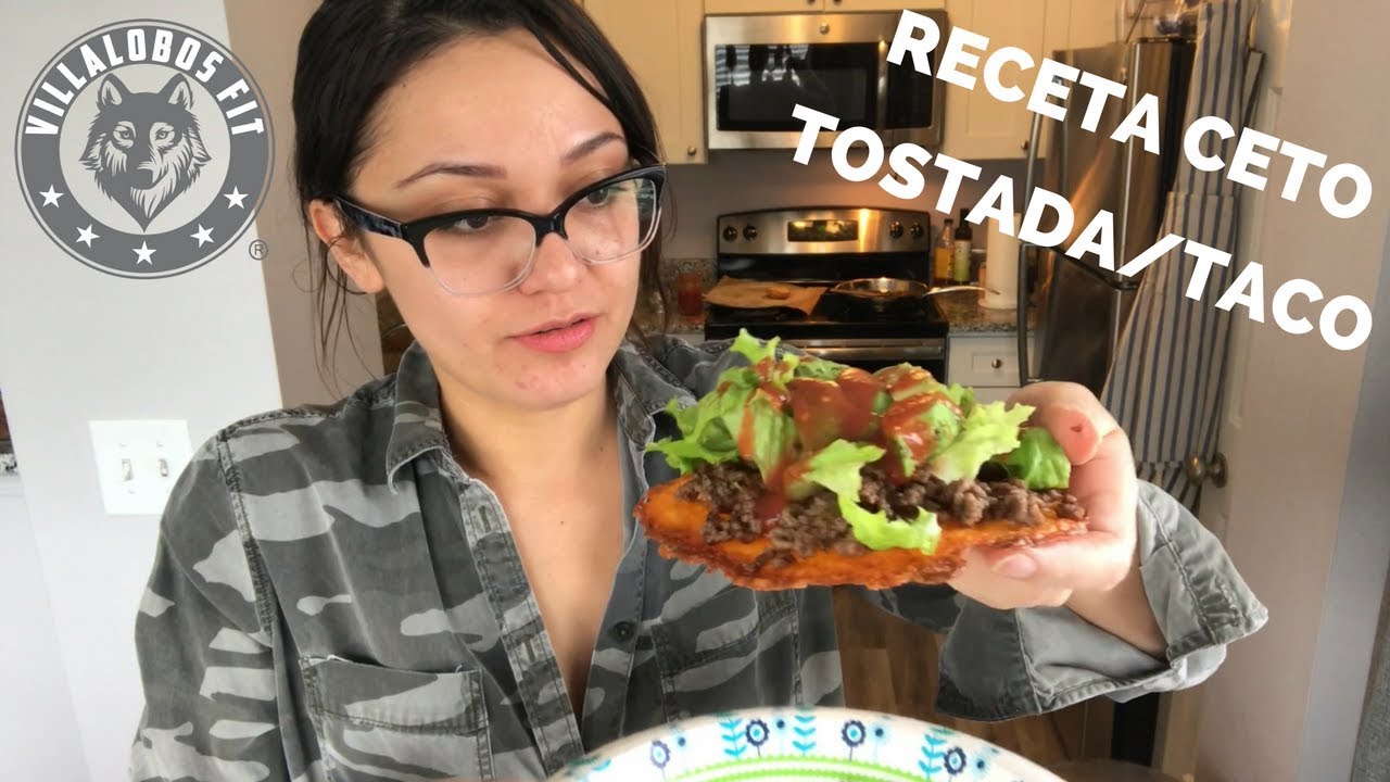 RECETA CETO TOSTADA TACO - YouTube