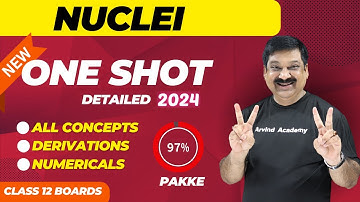 NUCLEI OneShot 💥NCERT Class 12 Physics Chap 13 One shot Subscribe  @ArvindAcademy