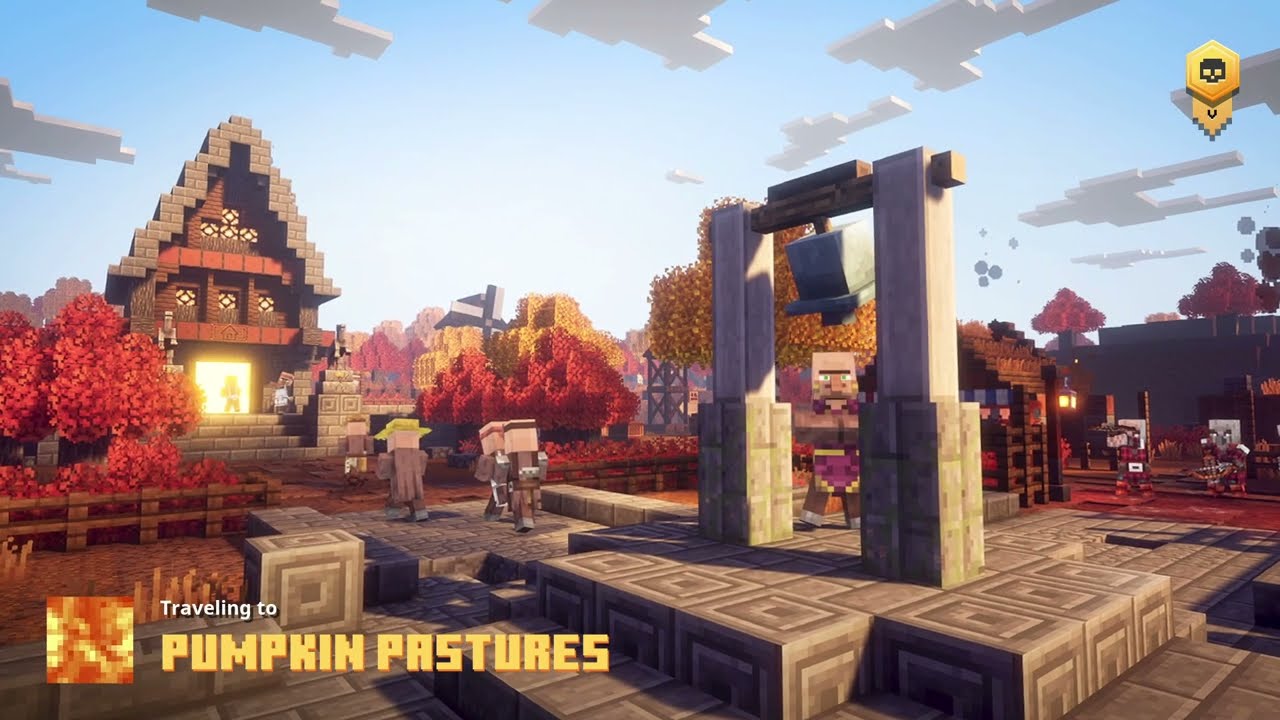Minecraft Dungeons Pumpkins Pasture