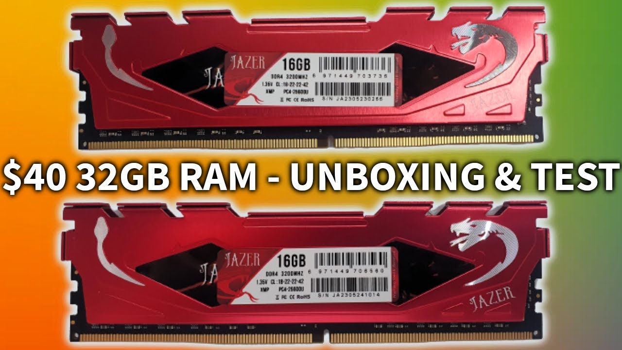 Cheap 32GB RAM DDR4 3200MHz from AliExpress Jazer - Unboxing and Installing  
