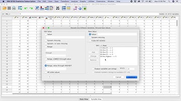 Recoding Continuous Data in SPSS - Data Analysis
