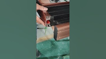 AC super slide folding screen door factory assembly video, push and pull smooth, strong  #qiangning