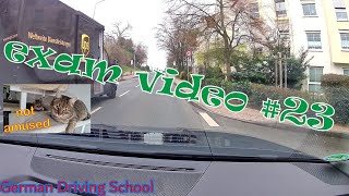 Real Driving Exam #23  German Driving School  03/2024 Fahrschule CruiseControl  English