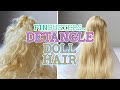 How To Detangle Doll Hair // TESTING ANOTHER PINTEREST PIN!