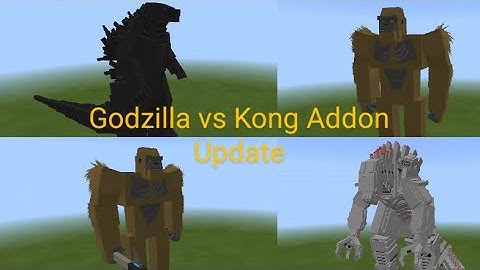 Godzilla vs Kong Addon Update Showcase - Minecraft Mob Battle - Minecraft Addon