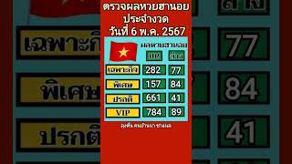 ตรวจผลหวยฮานอยงวดประจำวันที่ 6 พ ค  2567