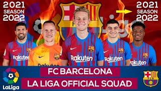  BARCELONA FC SQUAD 2021/22, Frenkie de Jong, Ansu Fati, Eric García |Abijeet Dulal |
