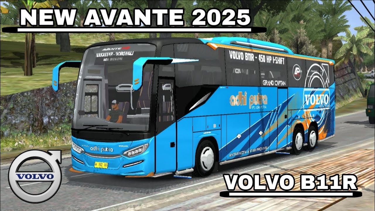 Mod bussid Avante baru 2025 Single glass volvo B11R