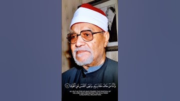تلاوة خاشعة للقارئ الشيخ ابوالعنين شعيشع #القران_الكريم #المنشاوي
