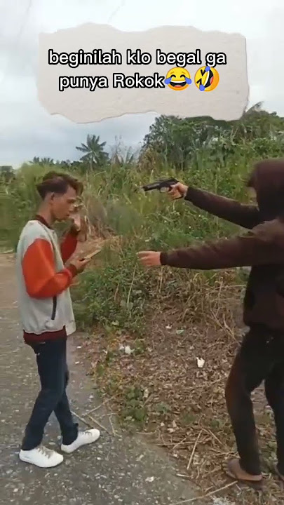 Begal orang pake pistol mainan.demi sebuah batang rokok🤣😂🤣#shorts
