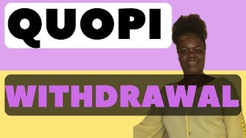 How To Withdraw From Quopi Platform