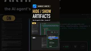 How to hide the AI agent's files in Xcode 27