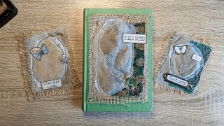 Leaf & Fabric Junk Journal Embellishments | Nature Journal Cover Ideas | Inspired by @Tattytreasure