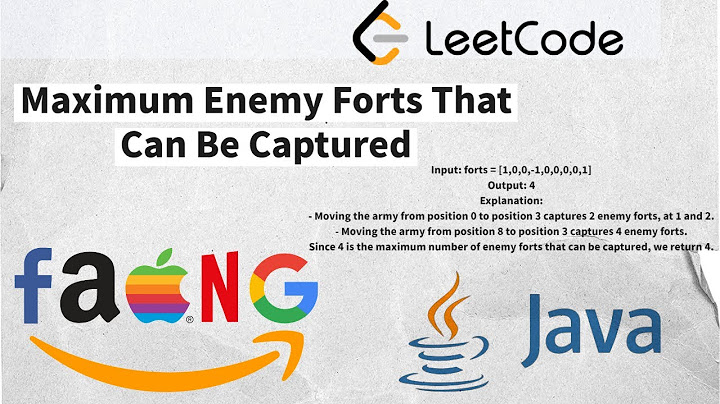 Maximum Enemy Forts That Can Be Captured #array  #loops #javainterview #arraylist #javaprogramming