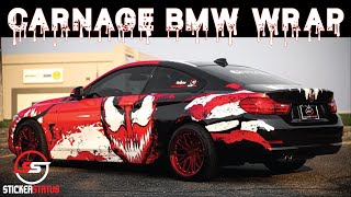 Crazy Carnage-Themed Bmw Wrap