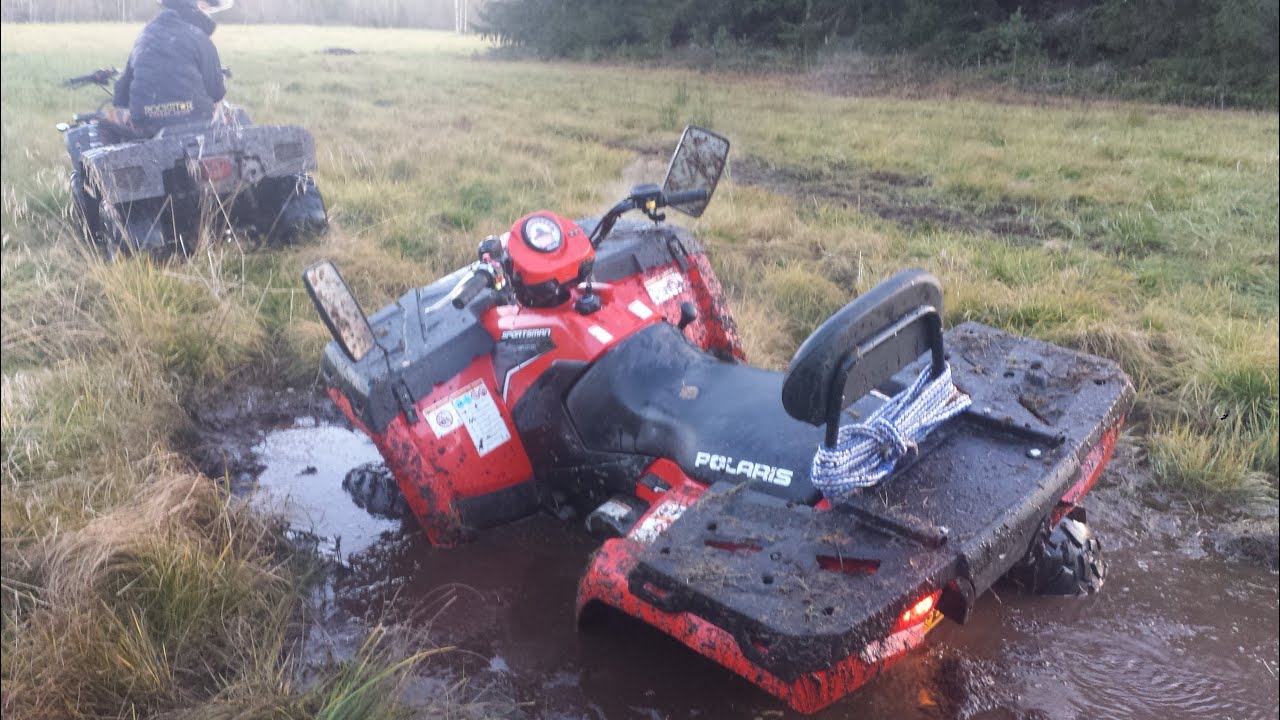 Four wheeler mudding Polaris & Bashan YouTube
