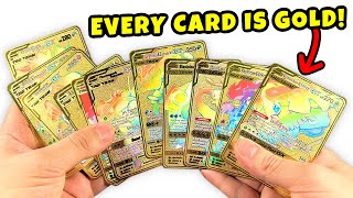 I Pulled Every Secret Rare Pokemon Card But.. THEY'RE MADE OUT OF GOLD!