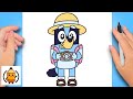 How To Draw Bluey | Safari Outfit 