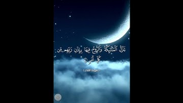 #سورة القدر #قرآن كريم #تدبر #إيمان #طمأنينة #سكينة #راحة_القلب #