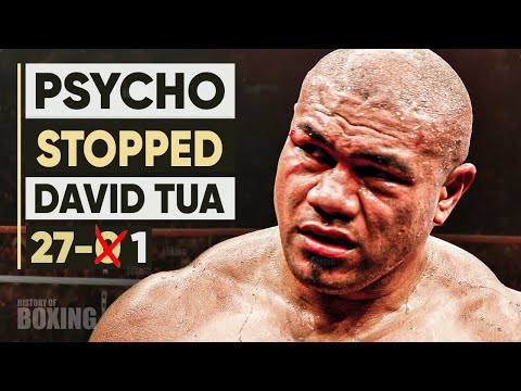Видео: When A Psychopathic Boxer Challenged David Tua! It was a big fight.