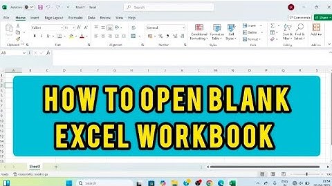 How to create New Blank Excel workbook #exceltutorial #excelforbeginners #microsoftexcel