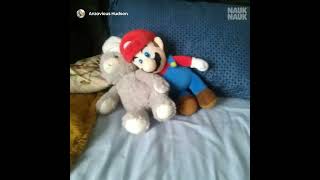Ms Kathy the bunny and Mario dancing
