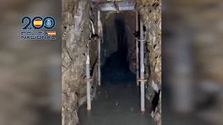 La gruta para traficar con hachís: así era el narcotúnel descubierto por la Policía