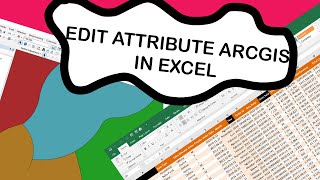 Fill & Update (Edit) Attribute Table Arcgis using Excel