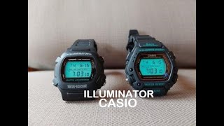 Casio W-740 vs DW-290 - Illuminator Brothers from the 90's