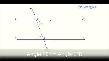 Alternate Angles (Parallel Lines and Transversal)