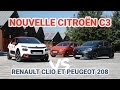 Nouvelle Citroën C3 Vs Renault Clio 4 Et Peugeot 208 L Argus mp3