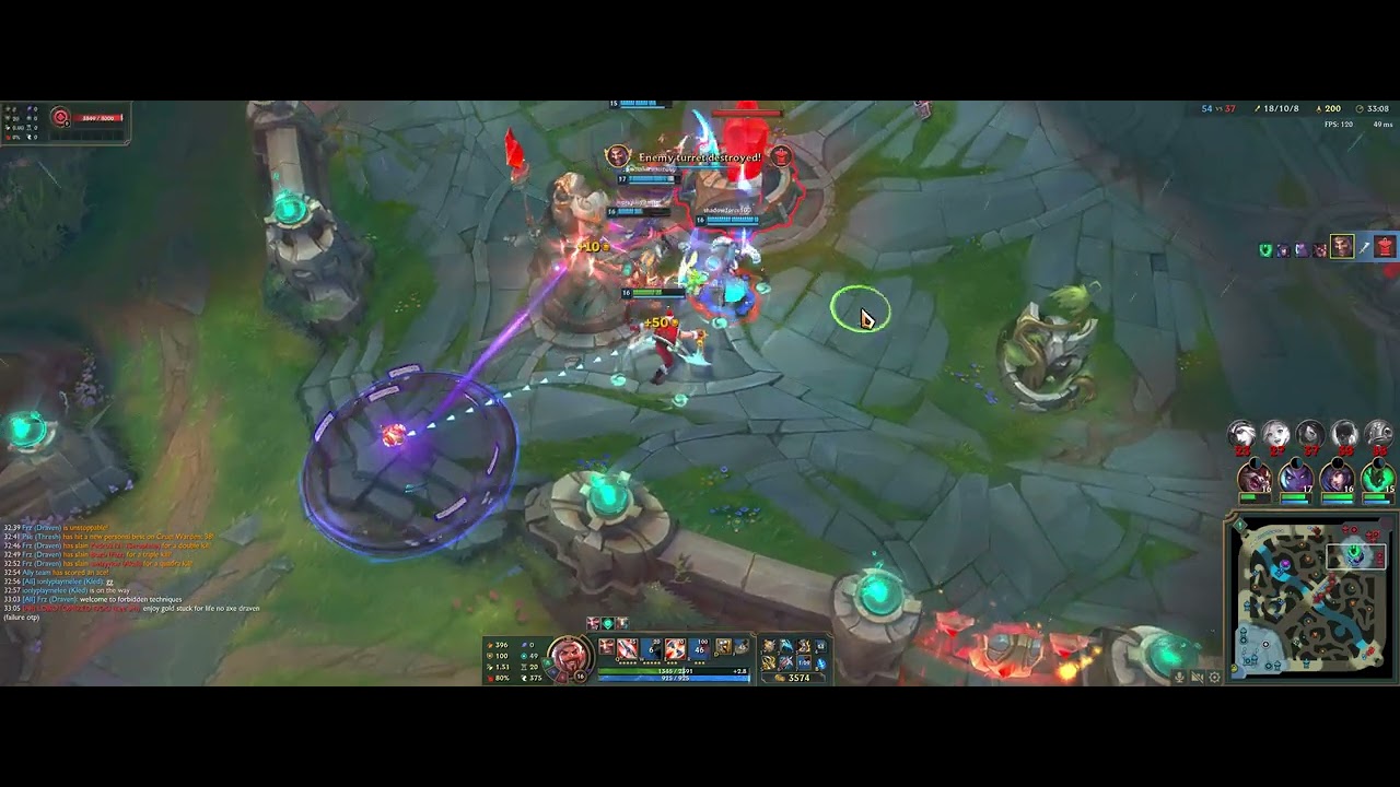 [League of Legends] INSANE STOPWATCH IMMORTAL DRAVEN FORBIDDEN