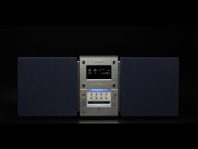 Sony CMT-MD1 design micro audio set with CD and MD - YouTube