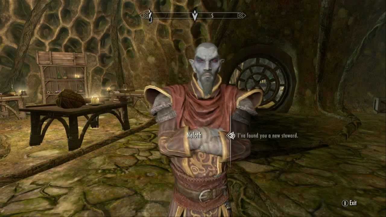 Skyrim Dragonborn DLC Pt.24 The reluctant Steward Quest - YouTube