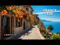 Eze france a french village tour of one of the most beautiful villages in france  4k walk