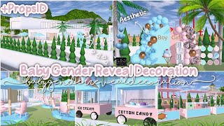 Baby Gender reveal Decorations + props id 🌼🆔 : Sakura school simulator