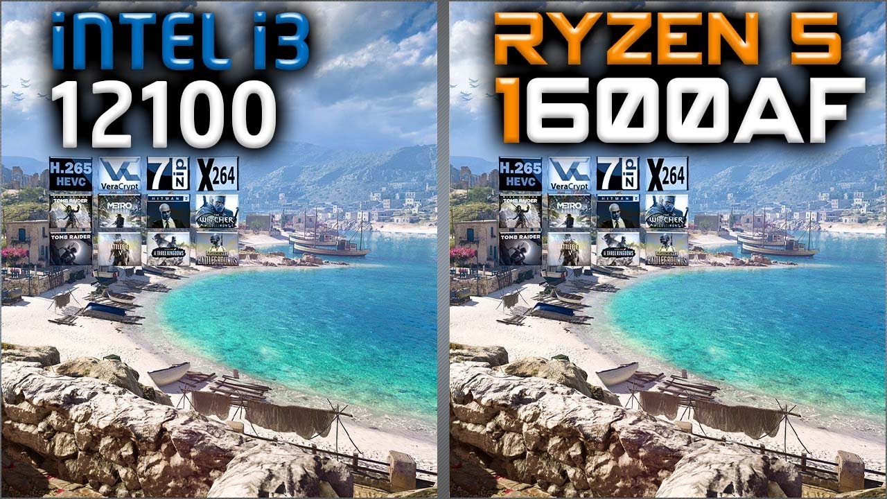 12100 vs 1600 AF Benchmarks – 15 Tests 🔥