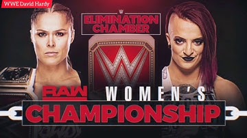 WWE Elimination Chamber 2019 Ronda Rousey vs Ruby Riott Official Match Card
