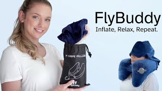 Flybuddy Inflatable Neck Pillow For Traveling Your Ultimate Travel Companion