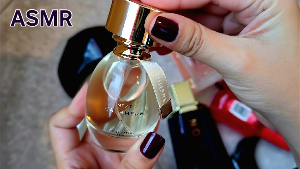 ASMR Perfume Collection | Relaxing and Satisfying Glass Sounds & Mouth Sounds