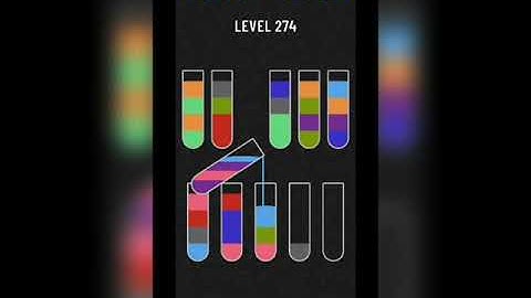 Water sort puzzle level 274