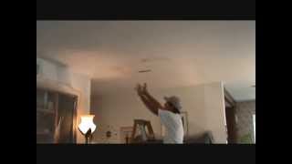 How to repair a water damaged ceiling...Part 1