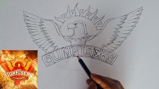 Sunrisers hyderabad logo drawing/How to draw sunrisers hyderabad logo easy steps  screenshot 2