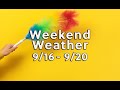 Your weekend weather forecast