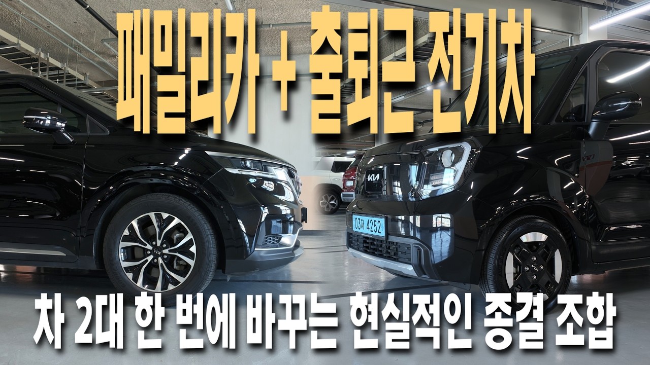 다둥이네·부모님 모시는 집 필독! 카니발 4세대 + 레이 EV 2대 동시 구매하면서 타던 차 대차로 깔끔하게 정리하는 법