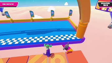 Fall Guys Season 2 - 10 qualified out of 9 on Tip Toe